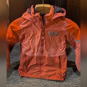 Helly Hansen Kids Jacket in Coral and Gray